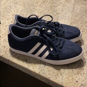 Adidas Neo Comfort Sneakers, Blue Suede Sz 7 1/2